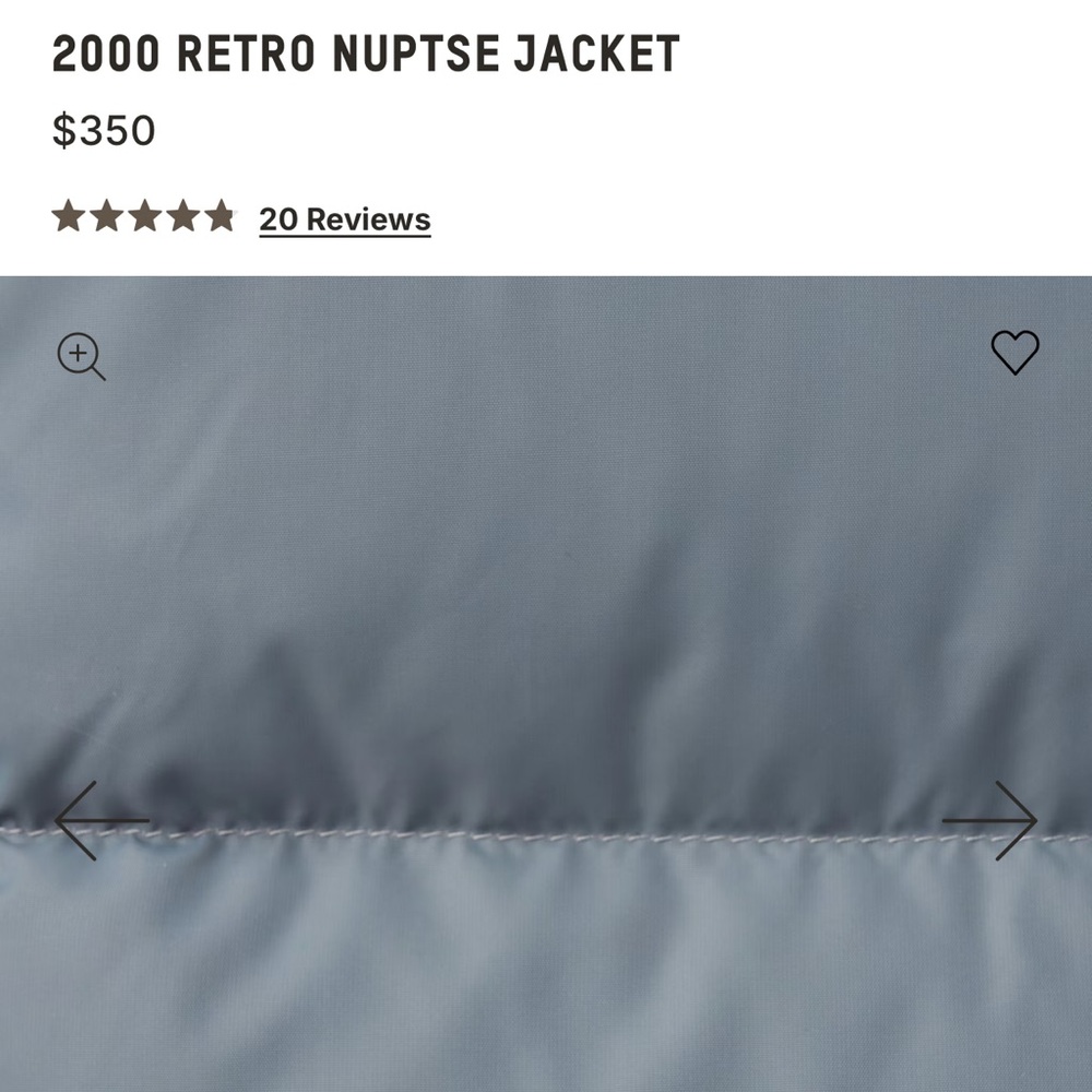 NEW NORTH FACE X SKIMS 2000 NUPTSE JACKET KYANITE size XL - Picture 6 of 6